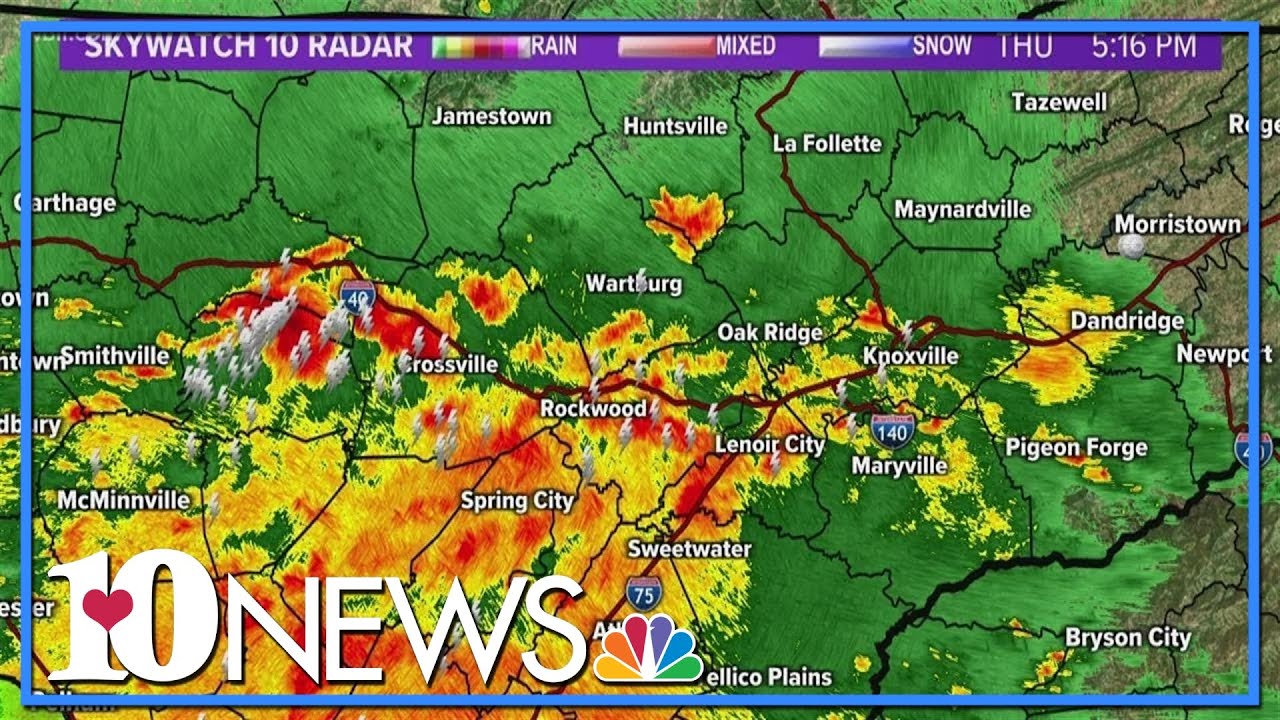 5PM Tracking severe weather in East Tennessee Tennessee TV